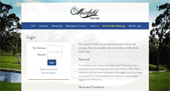 Desktop Screenshot of muirfieldgolf.com.au